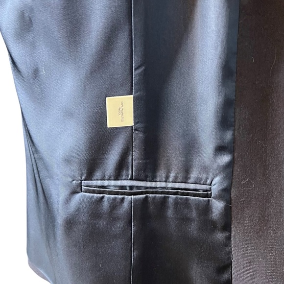 Austin Reed Navy Women’s Suit Jacket 100% Worsted Wool Size 16 Vintage - Picture 8 of 9